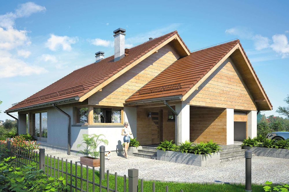 Projekty domów z kątem nachylenia dachu 35 stopni